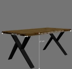 Sale Esszimmer Esstisch mit Schweizer Kante - Syria Tische