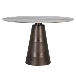 Sale Esszimmer Marmortisch in Weiß Grau - Oscinion Tische