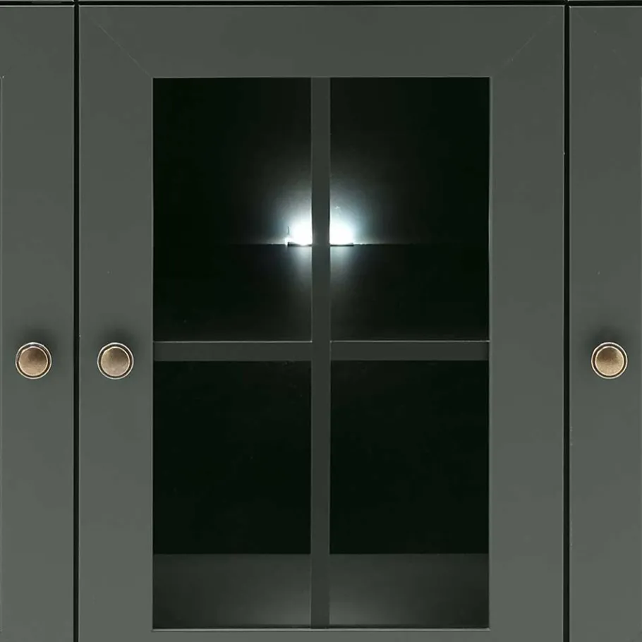 Best Esszimmer Möbel Set in Dunkelgrün - Niestov (vierteilig) Wohnwände