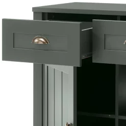 Best Esszimmer Möbel Set in Dunkelgrün - Niestov (vierteilig) Wohnwände