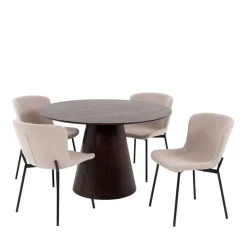 Best Esszimmer Möbelset mit rundem Tisch - Crystono (fünfteilig) Tische