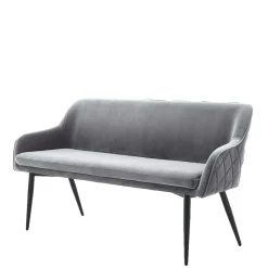 Clearance Esszimmer Polsterbank in Grau mit Schwarz - Setta Sitzbank