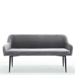 Clearance Esszimmer Polsterbank in Grau mit Schwarz - Setta Sitzbank