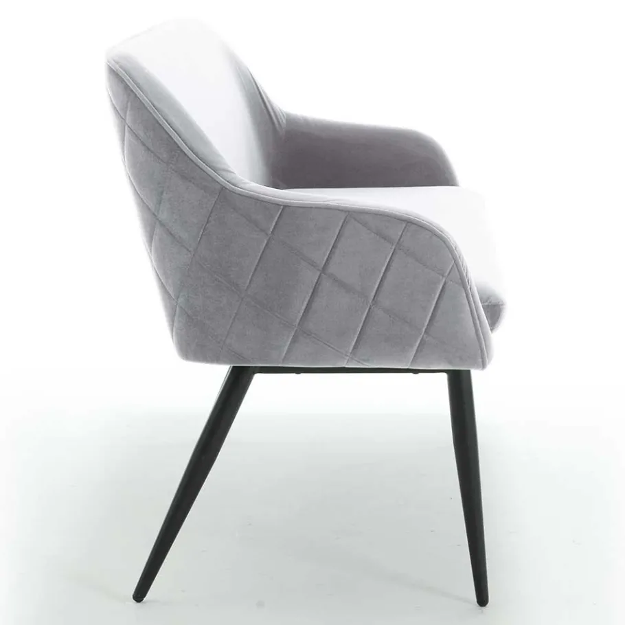 Clearance Esszimmer Polsterbank in Grau mit Schwarz - Setta Sitzbank