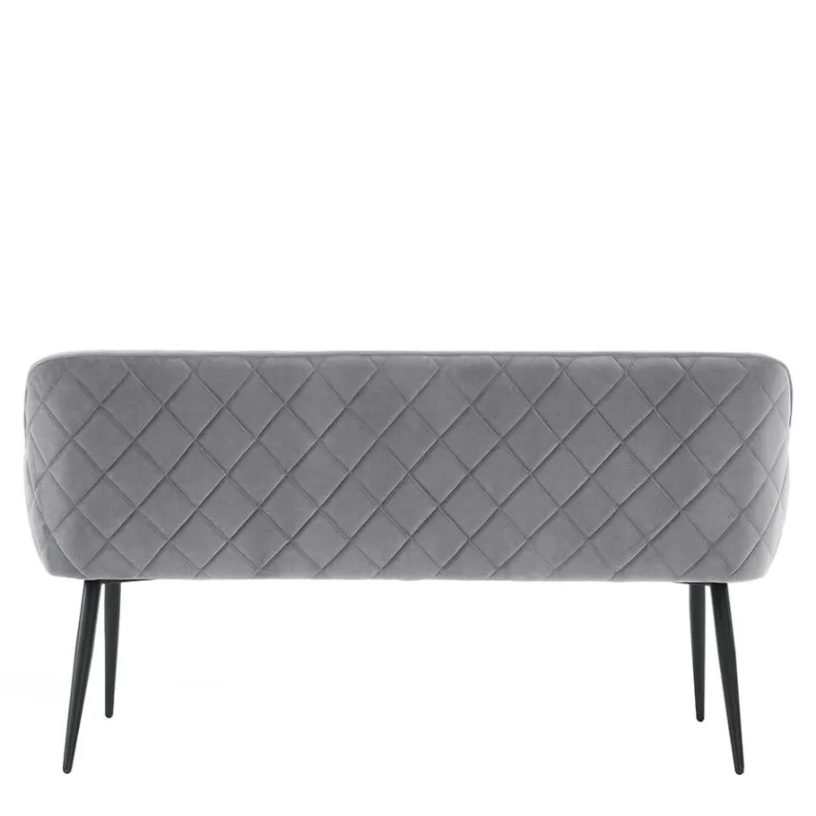 Clearance Esszimmer Polsterbank in Grau mit Schwarz - Setta Sitzbank