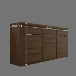 Sale Esszimmer Sideboard Croconia aus Wildeiche Massivholz Sideboards