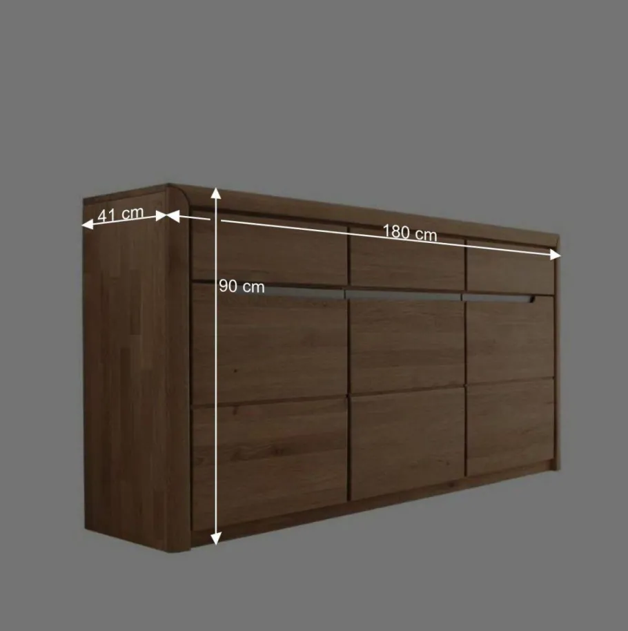 Sale Esszimmer Sideboard Croconia aus Wildeiche Massivholz Sideboards