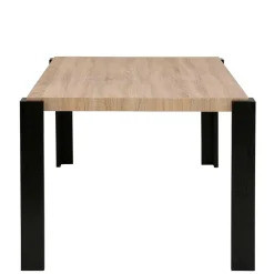 New Esszimmer Tisch in Holzoptik Eiche & Schwarz - Cigano Tische