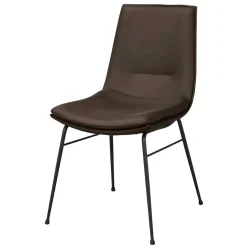 Best Esszimmerstuhl aus Leder in Braun - Unkorian (2er Set) Stühle