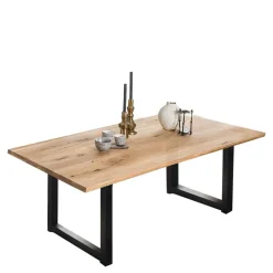 Sale Esszimmertisch aus Wildeiche mit Metallbeinen - Rasita Tische