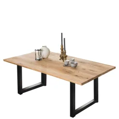 Sale Esszimmertisch aus Wildeiche mit Metallbeinen - Rasita Tische