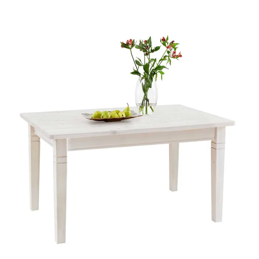 Online Esszimmertisch Onesti aus Kiefer Weiß Massivholz Tische