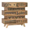 Sale Ethno Style Design-Kommode handbemalt - Azua Kommoden