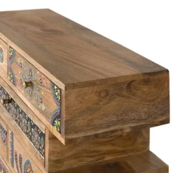 Sale Ethno Style Design-Kommode handbemalt - Azua Kommoden