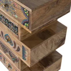 Sale Ethno Style Design-Kommode handbemalt - Azua Kommoden