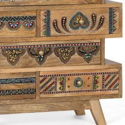 Sale Ethno Style Design-Kommode handbemalt - Azua Kommoden