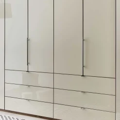 Best Falttüren Kleiderschrank Friburgo in Creme Weiß Kleiderschränke|Schränke