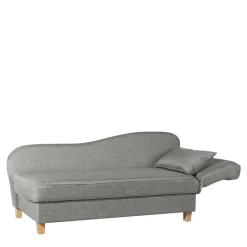 Best Federkern Polsterliege in Hellgrau mit Buche - Zadella Sofas