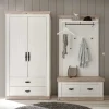 Best Flur Garderobe & Bank & Schrank - Nedita (dreiteilig) Garderoben