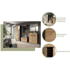 Discount Flur Kompletteinrichtung Möbelset - Norja (sechsteilig) Garderoben