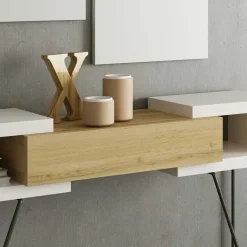 Best Flur Konsolentisch & Spiegel Set - Orydan (fünfteilig) Garderoben