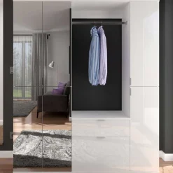 Best Flur Möbelblock kompakt 152x193x34 cm - Ejulia (dreiteilig) Garderoben