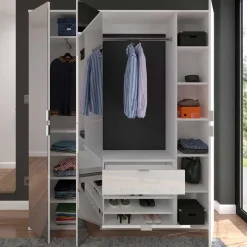 Best Flur Möbelblock kompakt 152x193x34 cm - Ejulia (dreiteilig) Garderoben