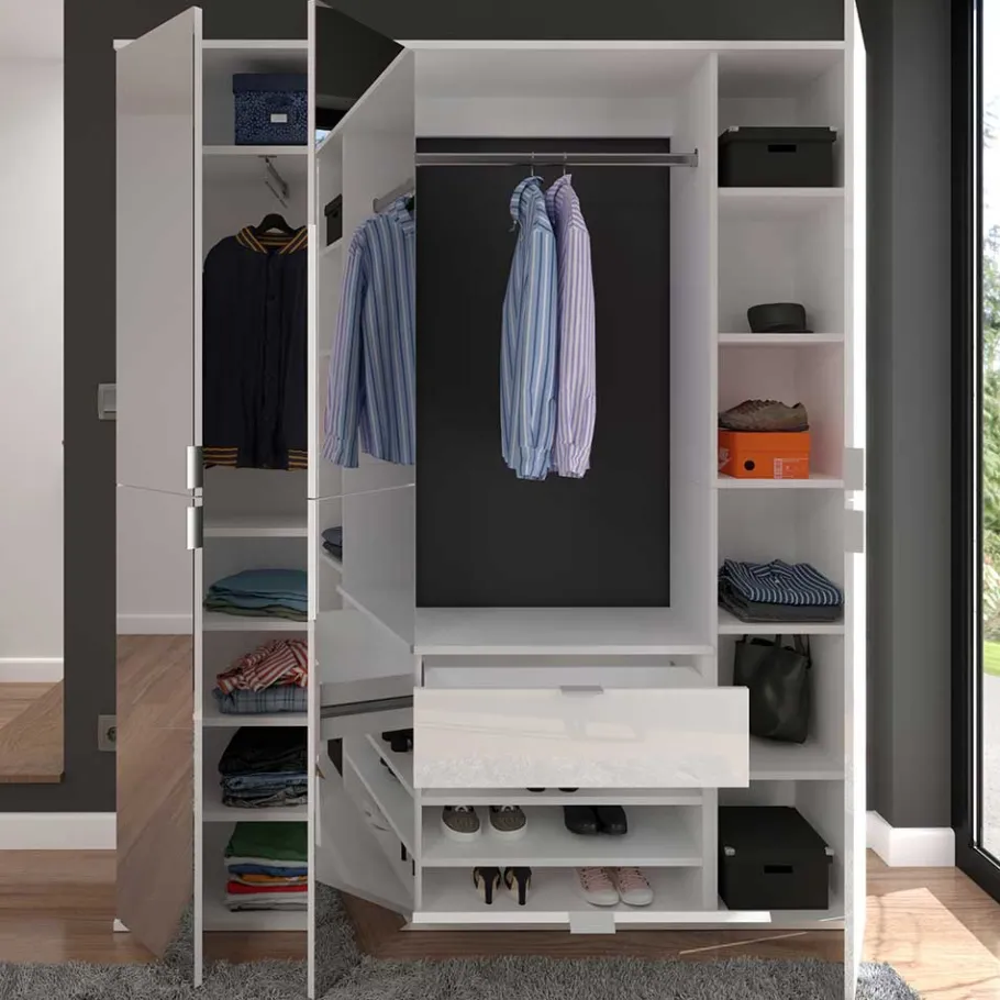 Best Flur Möbelblock kompakt 152x193x34 cm - Ejulia (dreiteilig) Garderoben