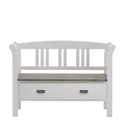 Best Flurbank Yoan in Weiß Grau Sitzbank