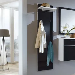 Discount Flurgarderobe Liotra in Anthrazit Weiß Garderoben