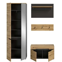 Best Flurmöbel Set modern - Norja (vierteilig) Garderoben