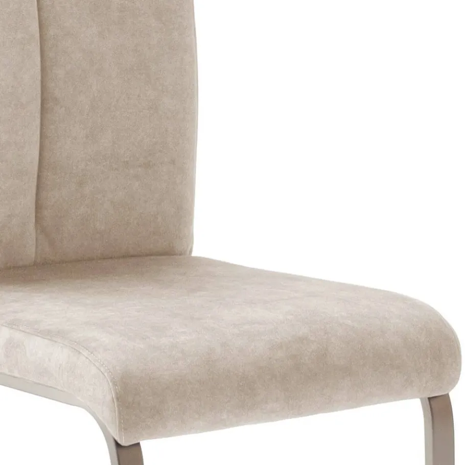 Best Freischwinger-Polsterstühle in Creme - Sevilaca (4er Set) Sessel