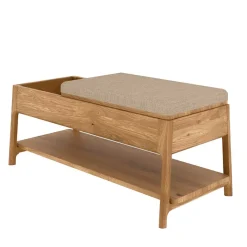 Outlet Funktionelle Schlafzimmerbank aus Wildeiche - Laida Sitzbank