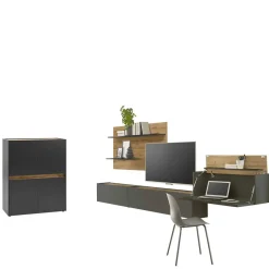 Online Funktionelle Wohnwand Möbel - Ahilav (fünfteilig) Wohnwände