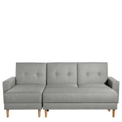 Best Funktionsecke in Hellgrau mit Erle - Manoja (zweiteilig) Sofas