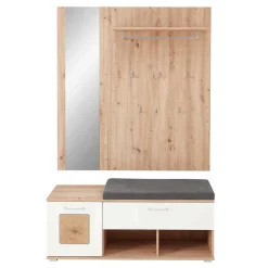 Discount Garderobe & Dielenbank Set - Cluster (zweiteilig) Garderoben