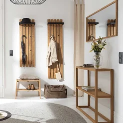 Best Garderobe aus Eichenholz und Metall - Gangizo Garderoben