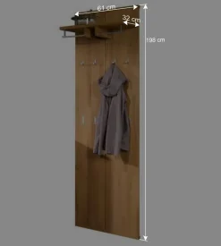 Clearance Garderobe Wislama für Flur (fünfteilig) Garderoben