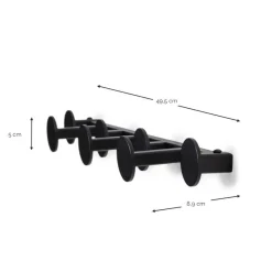 Best Garderoben-Hakenleiste in Schwarz - Mia Garderoben