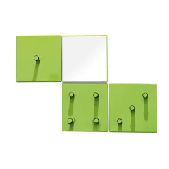 Discount Garderobenleiste Ciniak in Grün Hochglanz (vierteilig) Garderoben