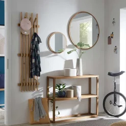 Clearance Garderobenpaneel aus Eichenholz Leisten - Gangizo Garderoben