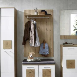 Best Garderobenpaneel in Wildeiche Holzoptik - Zelio Garderoben