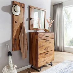 Best Garderobenpaneel massiv im rustikalen Stil - Elmin Garderoben