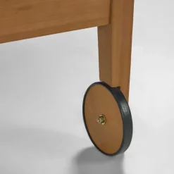 Sale Gartenliege auf Rollen aus Eukalyptusholz - Promo Sofas