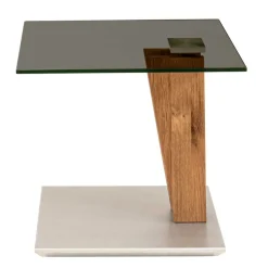 Outlet Getönter Glastisch fürs Wohnzimmer höhenverstellbar - Rasmiro Tische