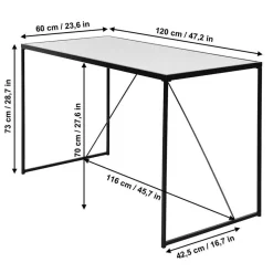 Online Glasschreibtisch aus Schwarzglas - Pathos Tische