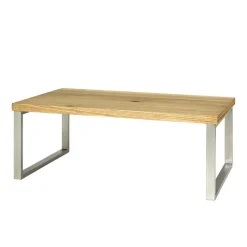 Outlet Günstiger Sofatisch im Loft Style Vynessa mit Eiche Furnier Tische