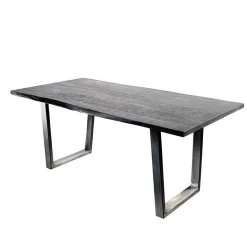 Online Grauer Baumkanten Esstisch Risa im Loft Style Tische