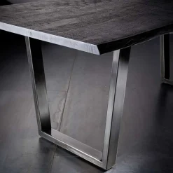 Online Grauer Baumkanten Esstisch Risa im Loft Style Tische