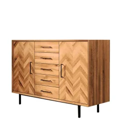 Best Große Kombi-Kommode mit Fischgrät Muster - Kerfa Sideboards